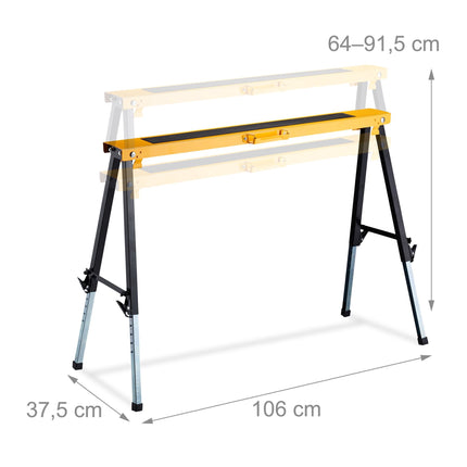 Standuri de lucru, 2 buc, reglabile pe inaltime