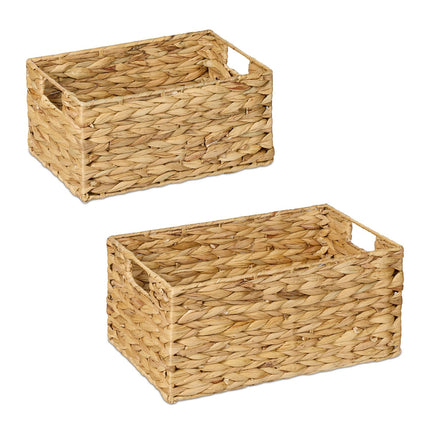 Set de 2 cosuri de depozitare tesute - zambila de apa