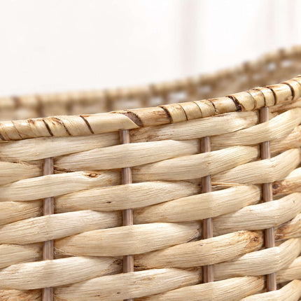 Woven Willow Christmas Tree Skirt, Three-Part Tree Collar, Natural