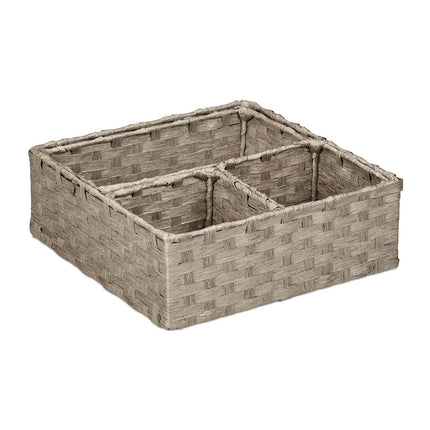 Coș de depozitare țesut, set de 4