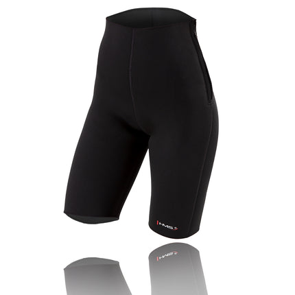 Pantaloni scurți XL pentru slăbit – negri, talie înaltă, potrivire confortabilă