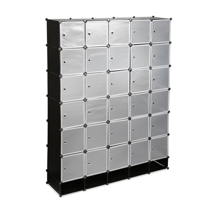 Sistem modular de garderobe XXL cu 25 de compartimente