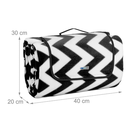 Pătură de picnic XXL cu model în zig-zag