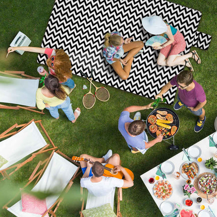Pătură de picnic XXL cu model în zig-zag