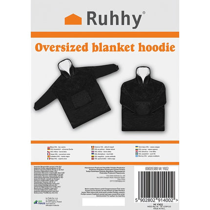 XXL sweatshirt - black blanket