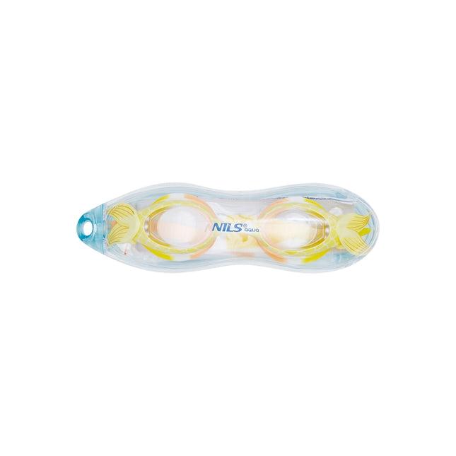 Ochelari de înot Yellow Junior Mermaid, lentilă anti-aburire