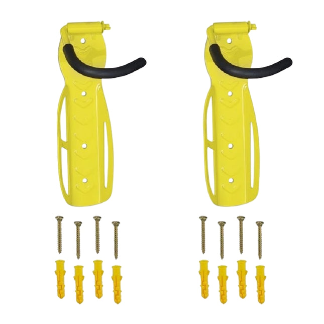 Set de 2 perete suport pentru biciclete galben