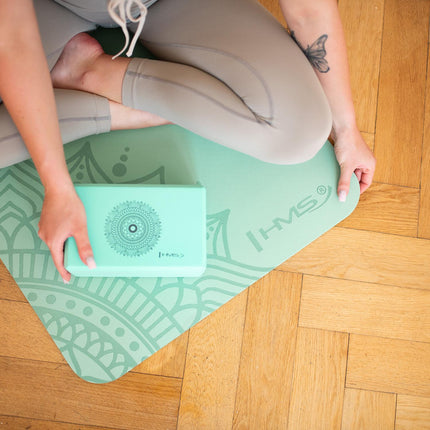 Yoga Block Mint - Spumă ușoară, durabilă