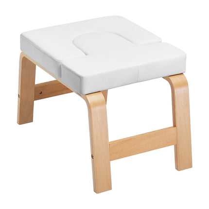 Yoga Headstand Bench, 300 lb Capacity, Birch Wood