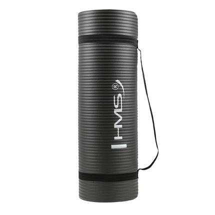 Covoraș de yoga, antiderapant, negru, grosime de 4 mm
