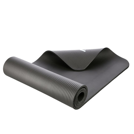 Covoraș de yoga, anti-alunecare, negru, 6 mm grosime