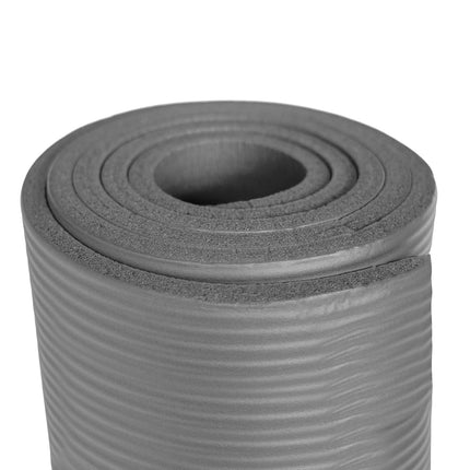 Covoraș de yoga, anti-alunecare, gri, grosime de 6 mm