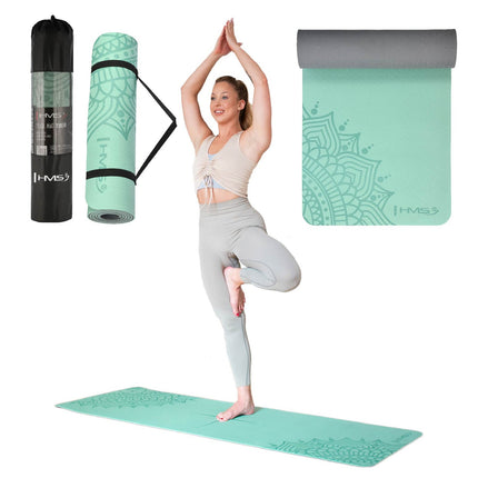 Covoraș de yoga TPE Mint - Antiderapant, ecologic