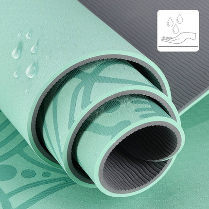 Covoraș de yoga TPE Mint - Antiderapant, ecologic