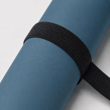 Yoga and Pilates Mat 5 mm with Carrying Strap, 68 x 183 cm, Dark Blue