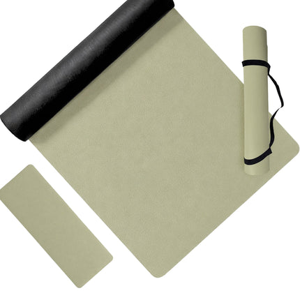 Yoga and Pilates Mat 5 mm with Carrying Strap, 68 x 183 cm, Sage Green