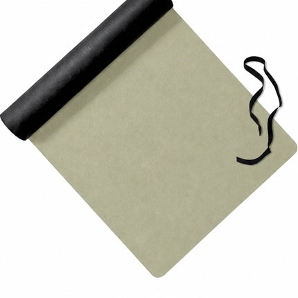Yoga and Pilates Mat 5 mm with Carrying Strap, 68 x 183 cm, Sage Green