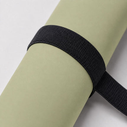 Yoga and Pilates Mat 5 mm with Carrying Strap, 68 x 183 cm, Sage Green