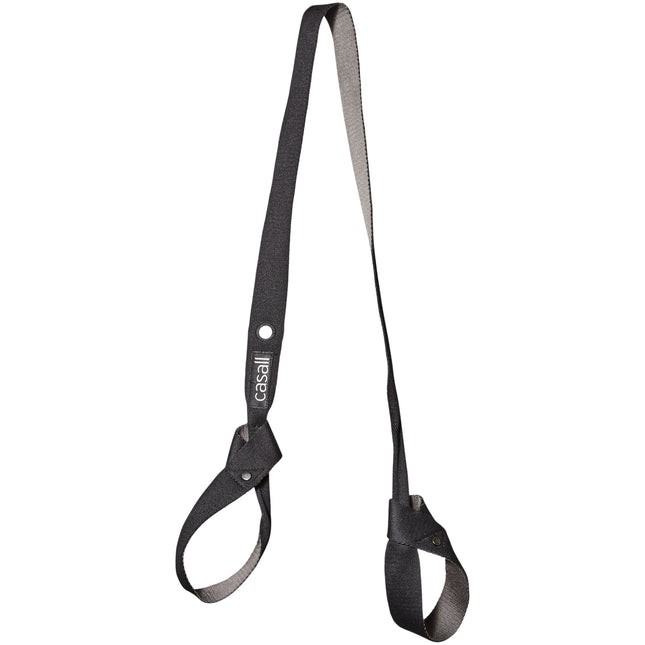Yoga mat Solid Carry strap Black/grey