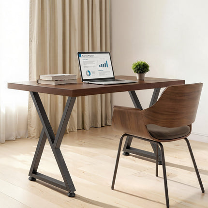 Z-Shaped Steel Table Legs, 2-Pack, 740 mm, Black