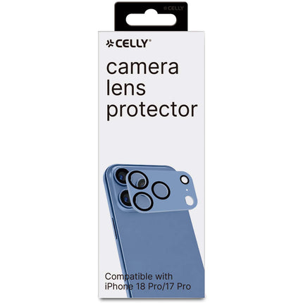 Protector pentru obiectivul camerei iPhone 18/17 Pro – Albastru deschis