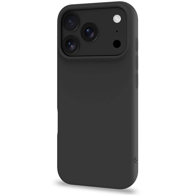 Carcasă moale din cauciuc pentru iPhone 18/17 Pro – Neagră, Finisaj mătăsos