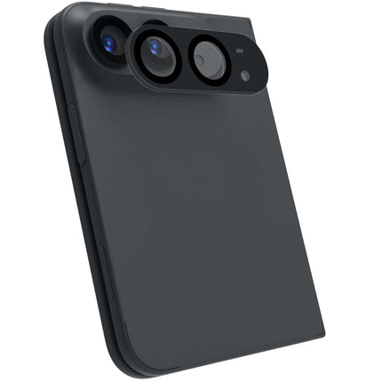 Protector pentru obiectivul camerei iPhone Ultra, sticlă argintie închisă