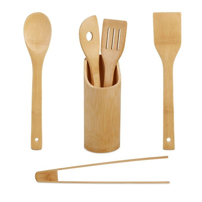 Set de ustensile de bucătărie din 6 părți Bambus