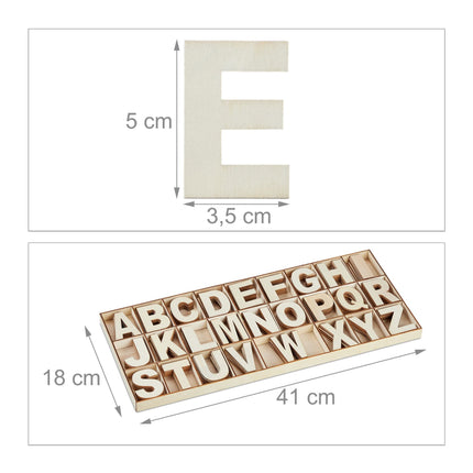 set de scrisori din lemn cu 208 părți naturale