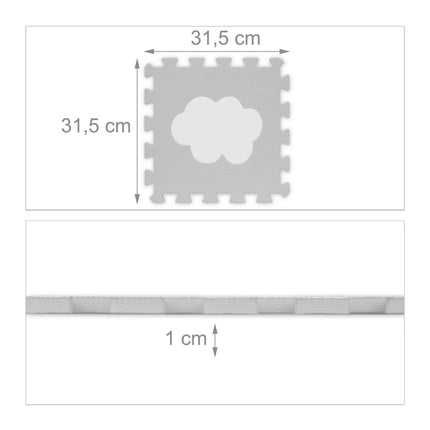 Saltea puzzle cu 18 piese Cloud