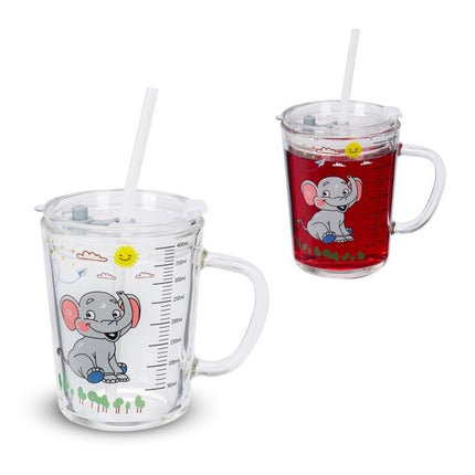 set de 2 ochelari pentru copii cu motiv elefant