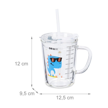 set de 2 ochelari pentru copii cu motive de dinozauri