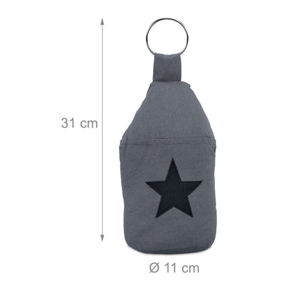 set of 2 door stops with star motif