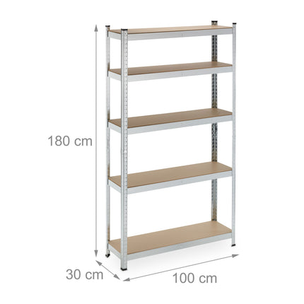 set de 2 rafturi robuste cu 5 nivele