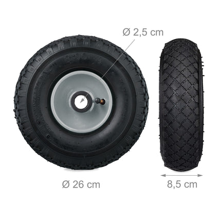 set 2 roti pentru camionete 3.00-4 janta otel