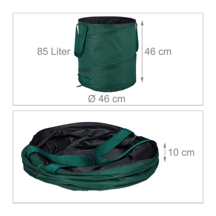 set de 3 pungi de frunze autoportante 85L