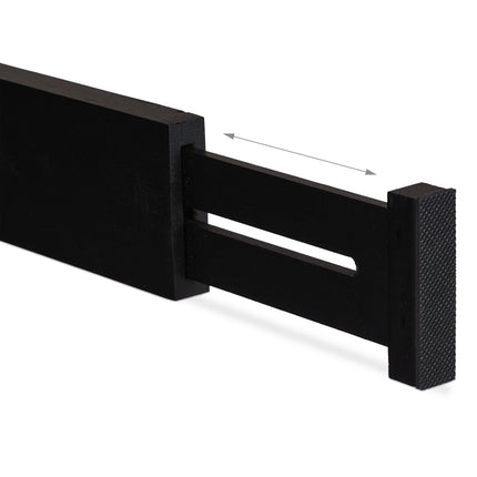 set de 4 separatoare de sertare negru
