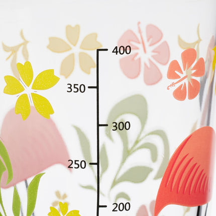 set de 4 pahare cu motiv flamingo