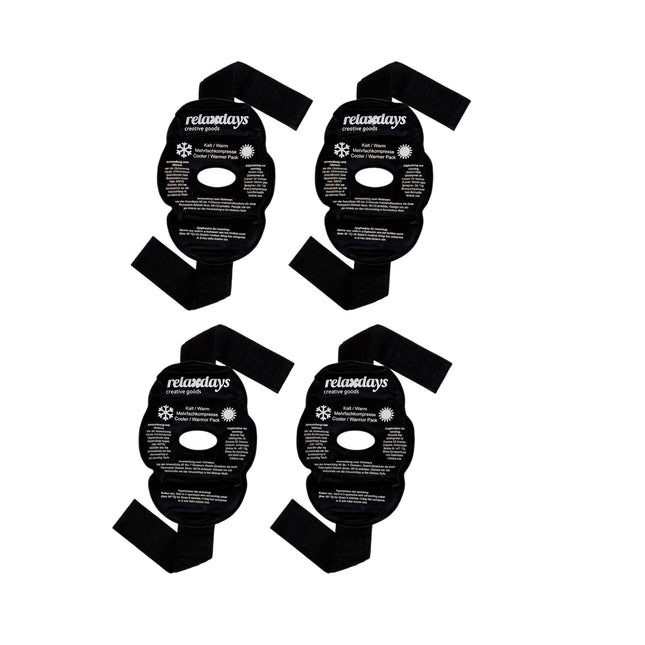 set de 4 genunchiere de culoare neagra