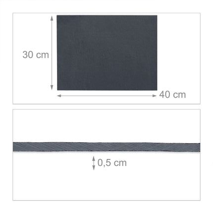 set 6 placi ardezie 40 x 30 cm