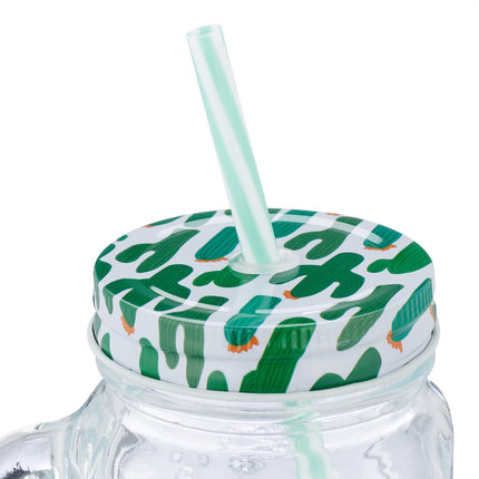 set de 8 pahare cu capace de cactus
