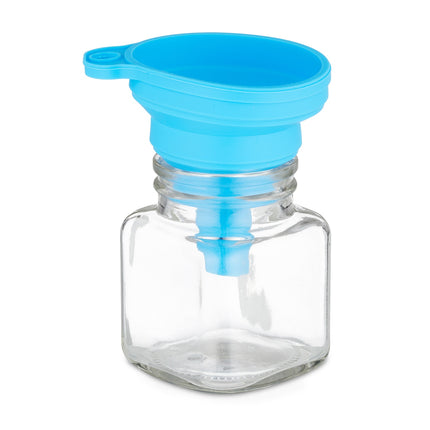 set of 8 spice jars with bamboo lids