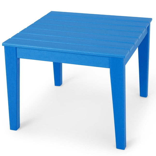 square children's table weatherproof durable play table blue 64.5 cm x 64.5 cm