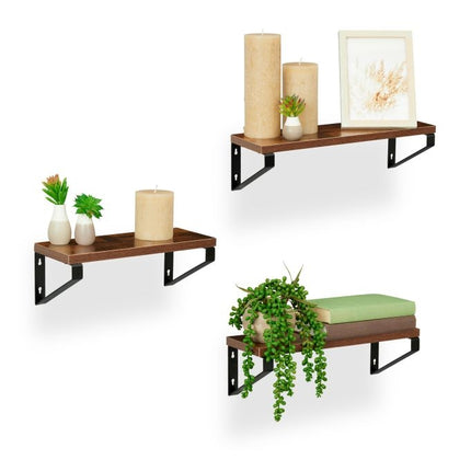 set de 3 rafturi de perete Industrial